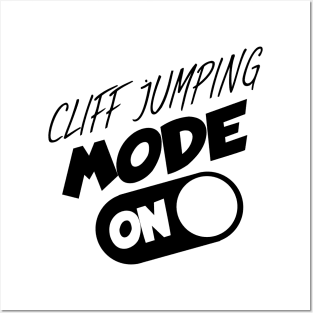 Cliff jumping mode on Posters and Art